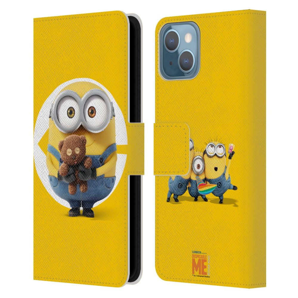 MINIONS ミニオンズ (公開 10周年 ) - Despicable Me / Bob レザー手帳型 / Apple iPhoneケース - PGS